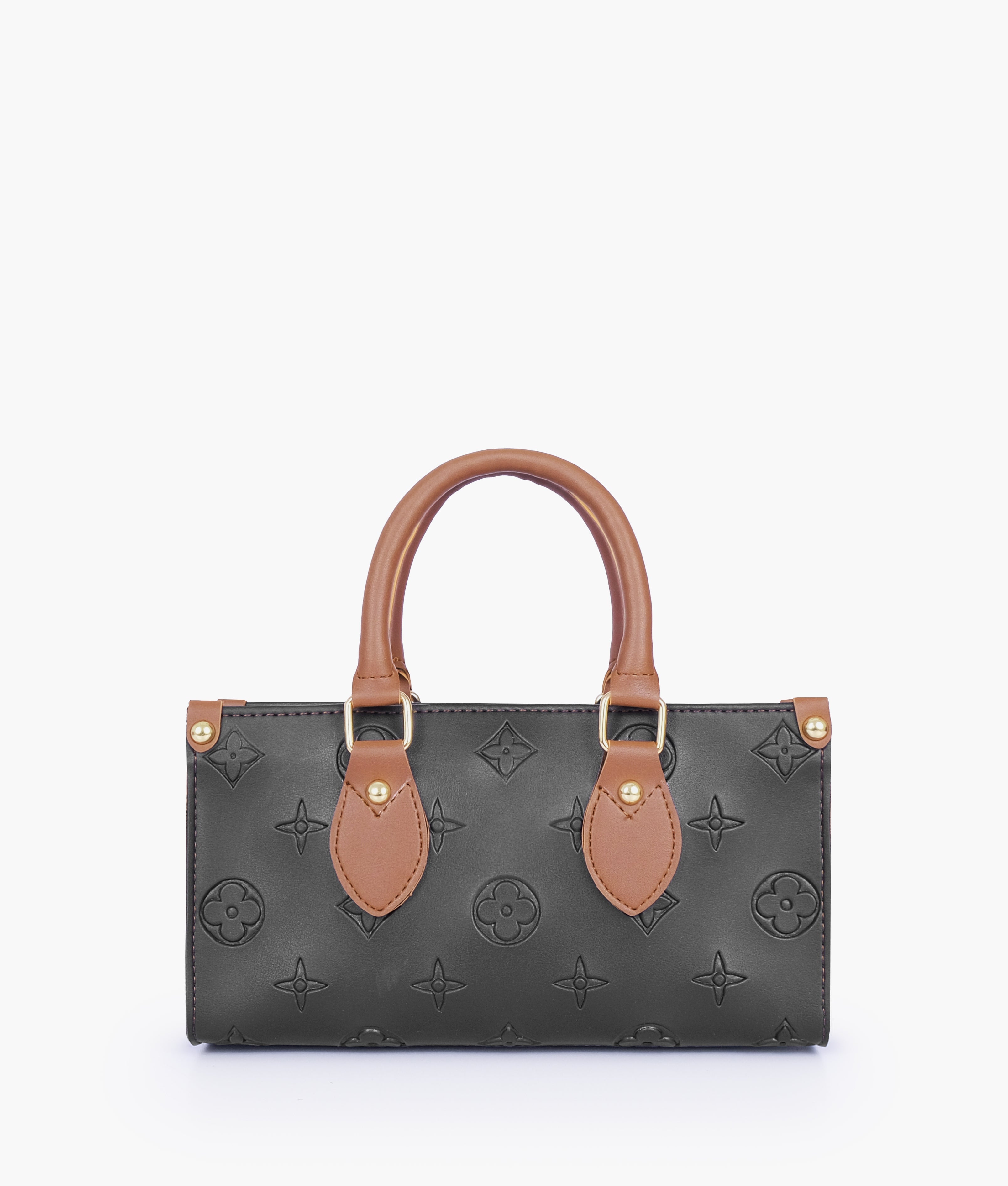 Black and brown on-the-go mini bag