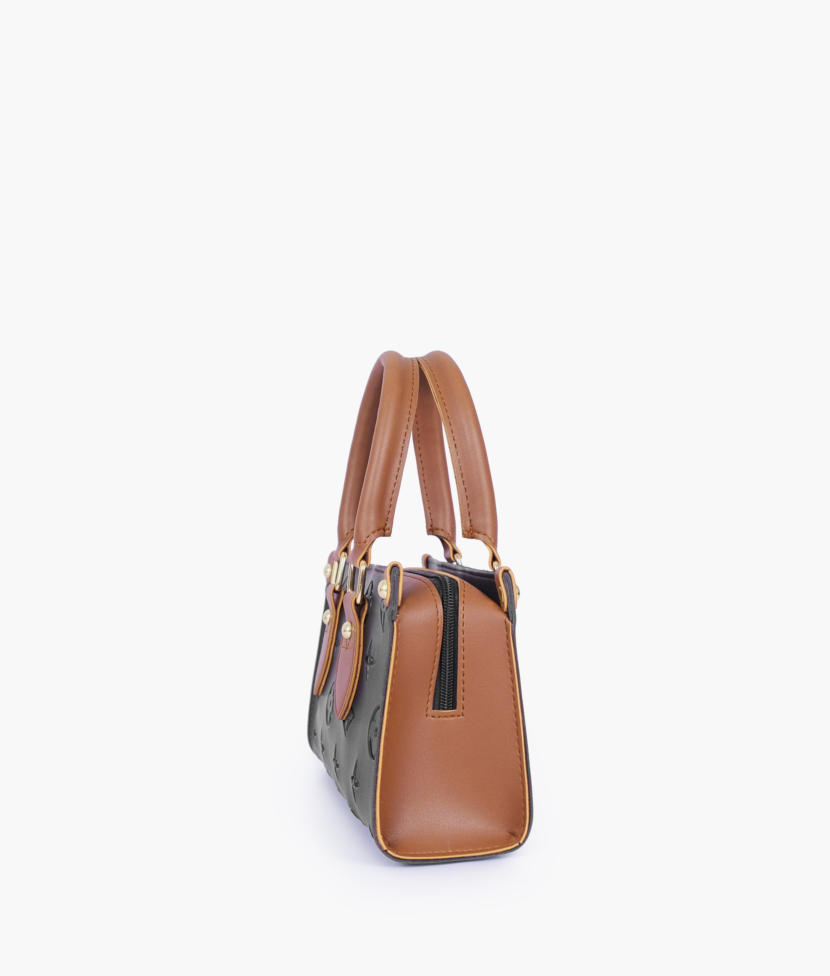 Black and brown on-the-go mini bag