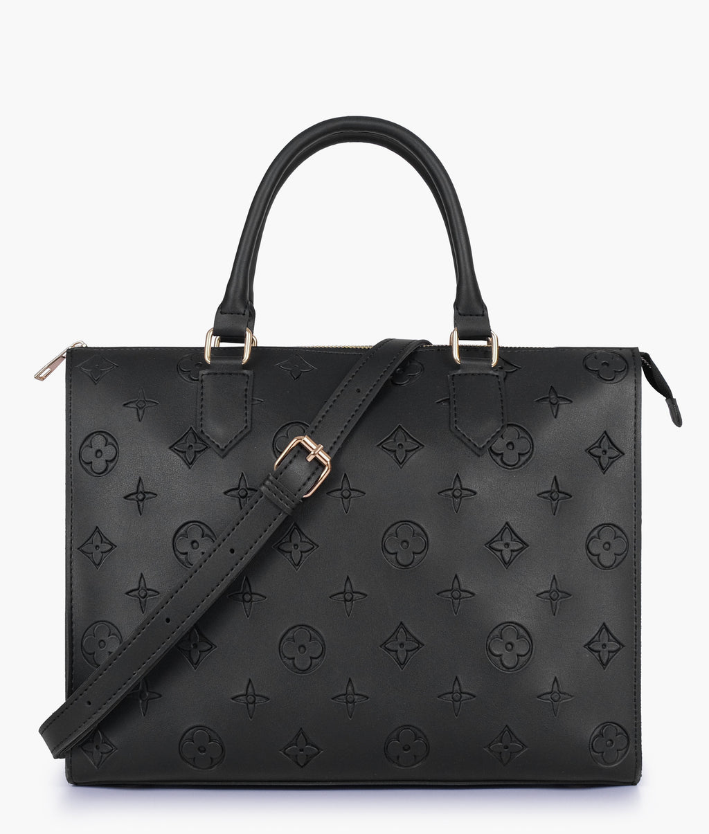 Black on-the-go handbag