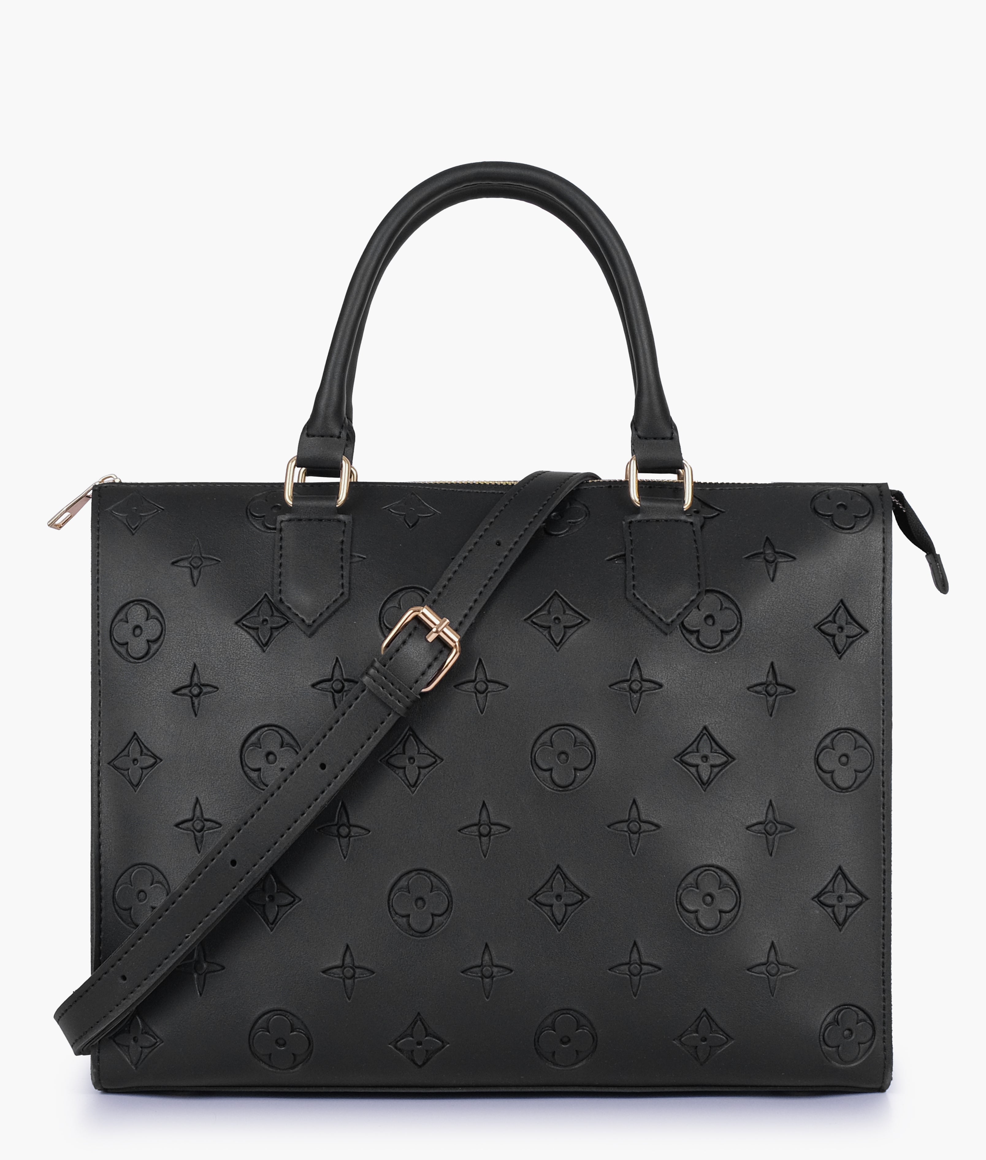 Black on-the-go handbag