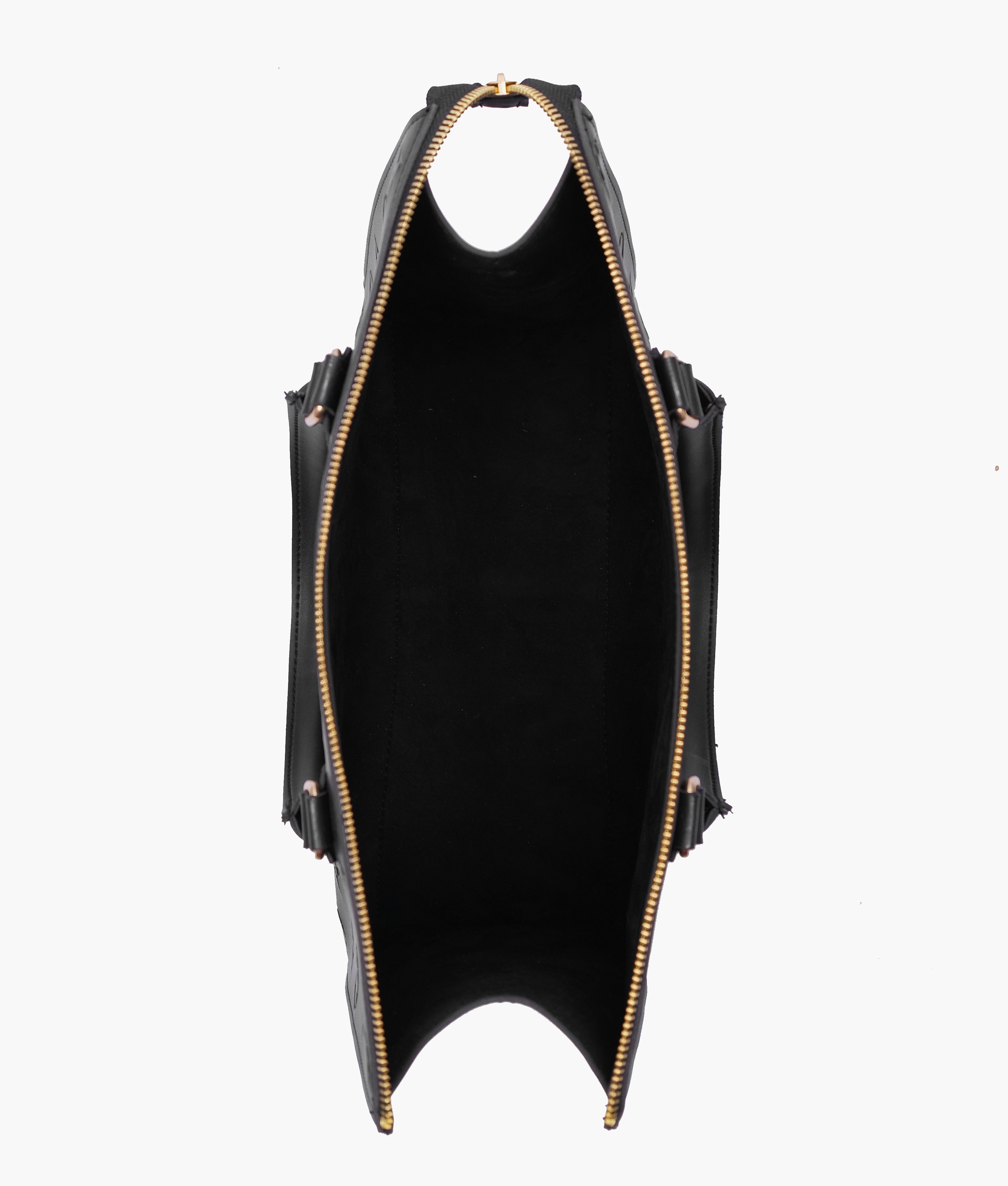 Black on-the-go handbag