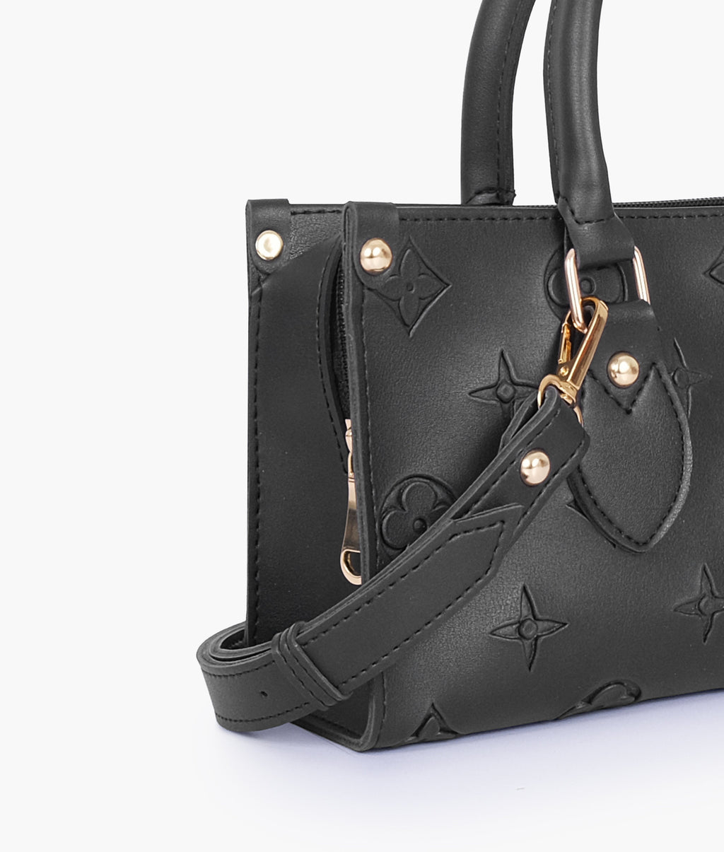 Black on-the-go mini bag