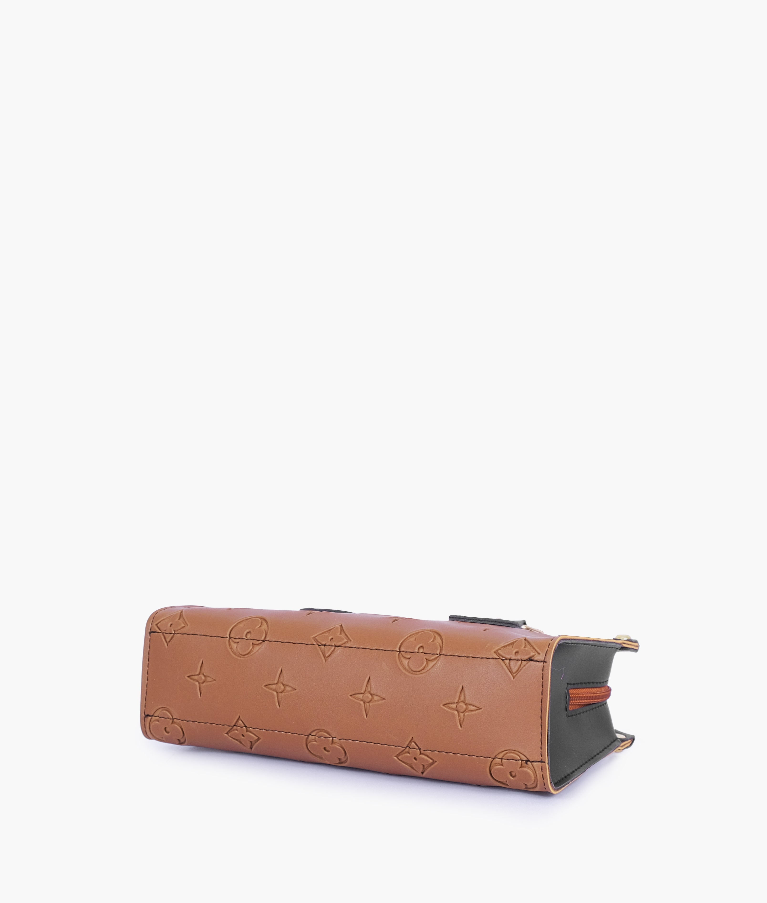 Brown and black on-the-go mini bag