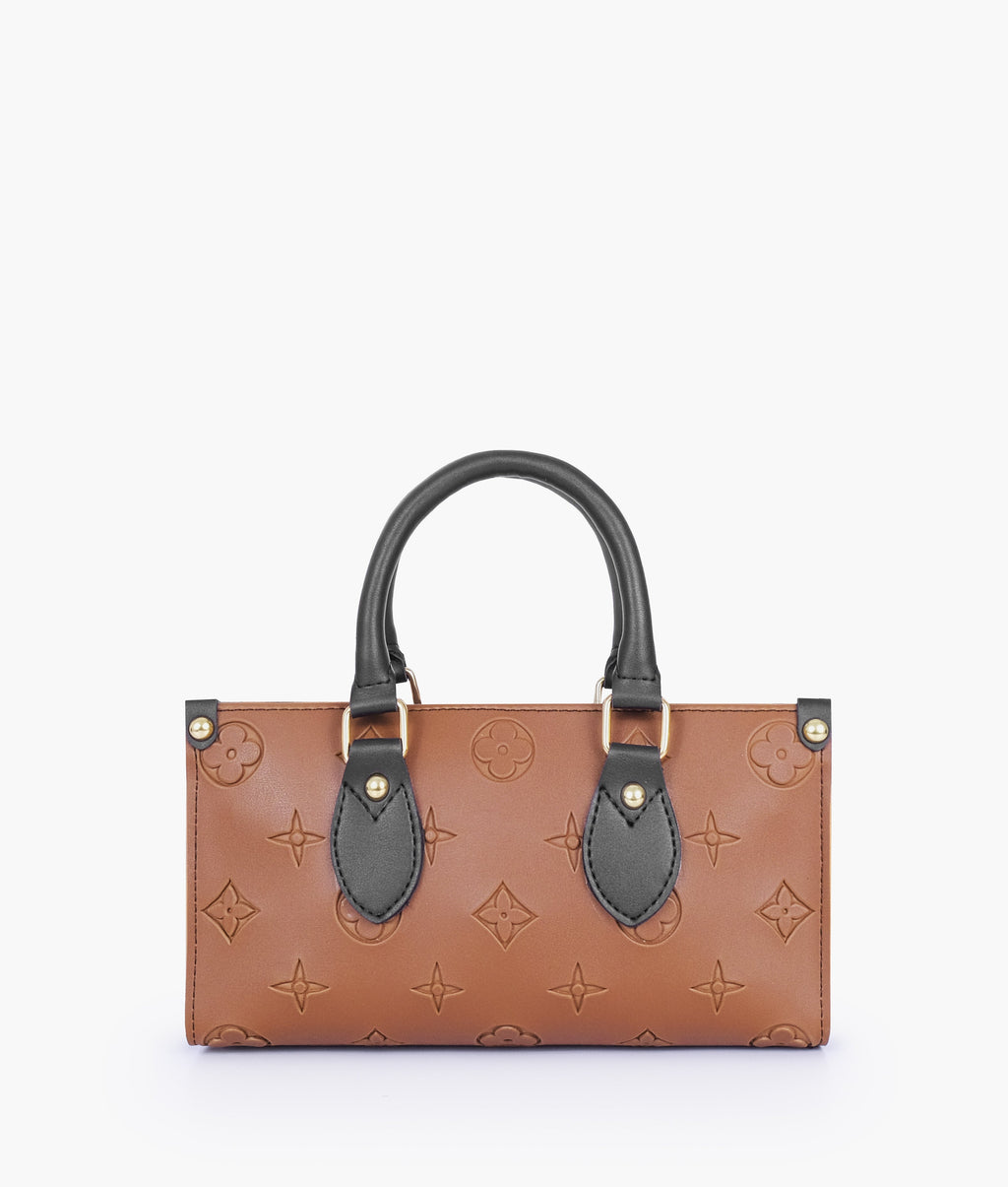 Brown and black on-the-go mini bag