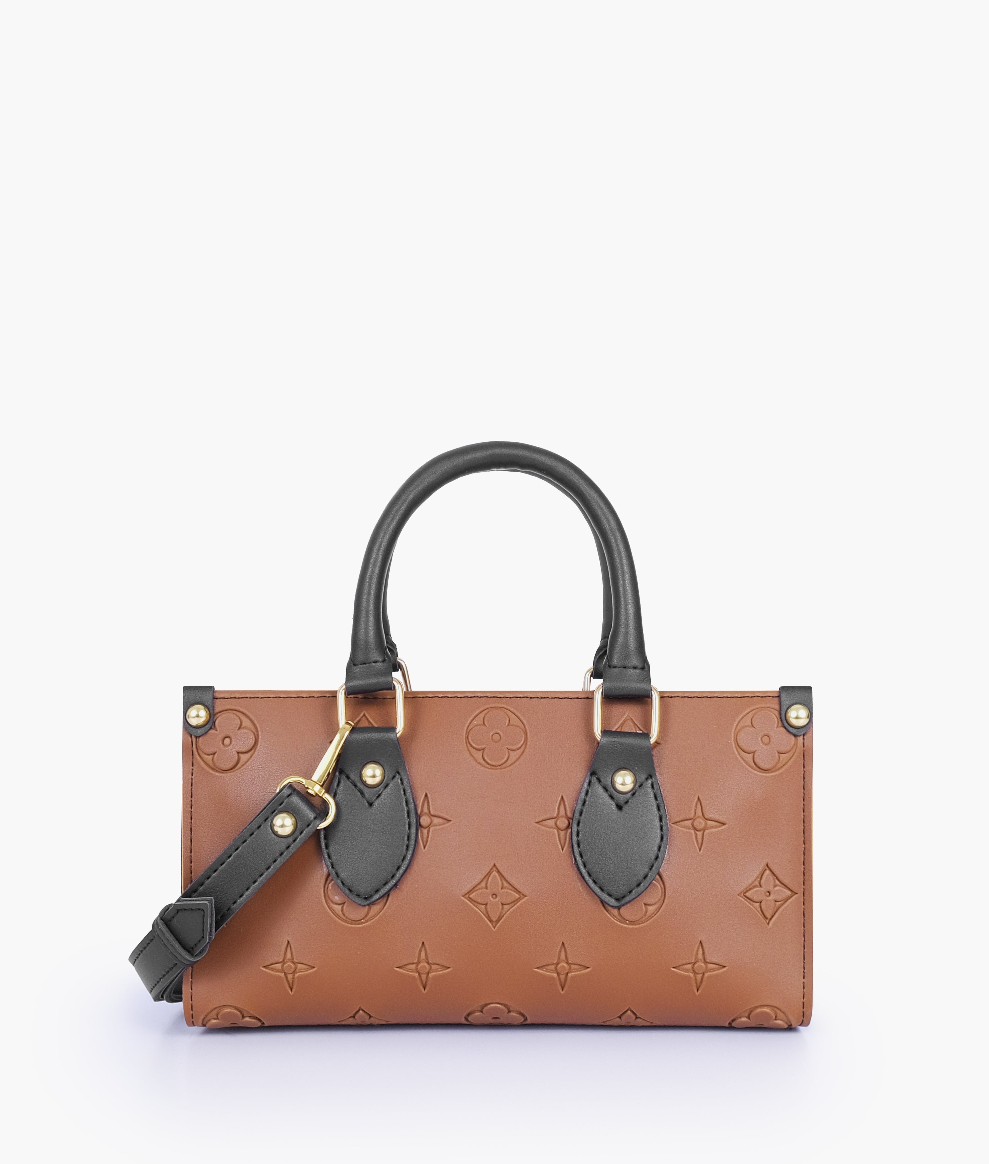 Brown and black on-the-go mini bag