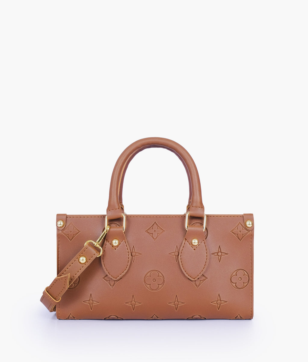 Brown on-the-go mini bag