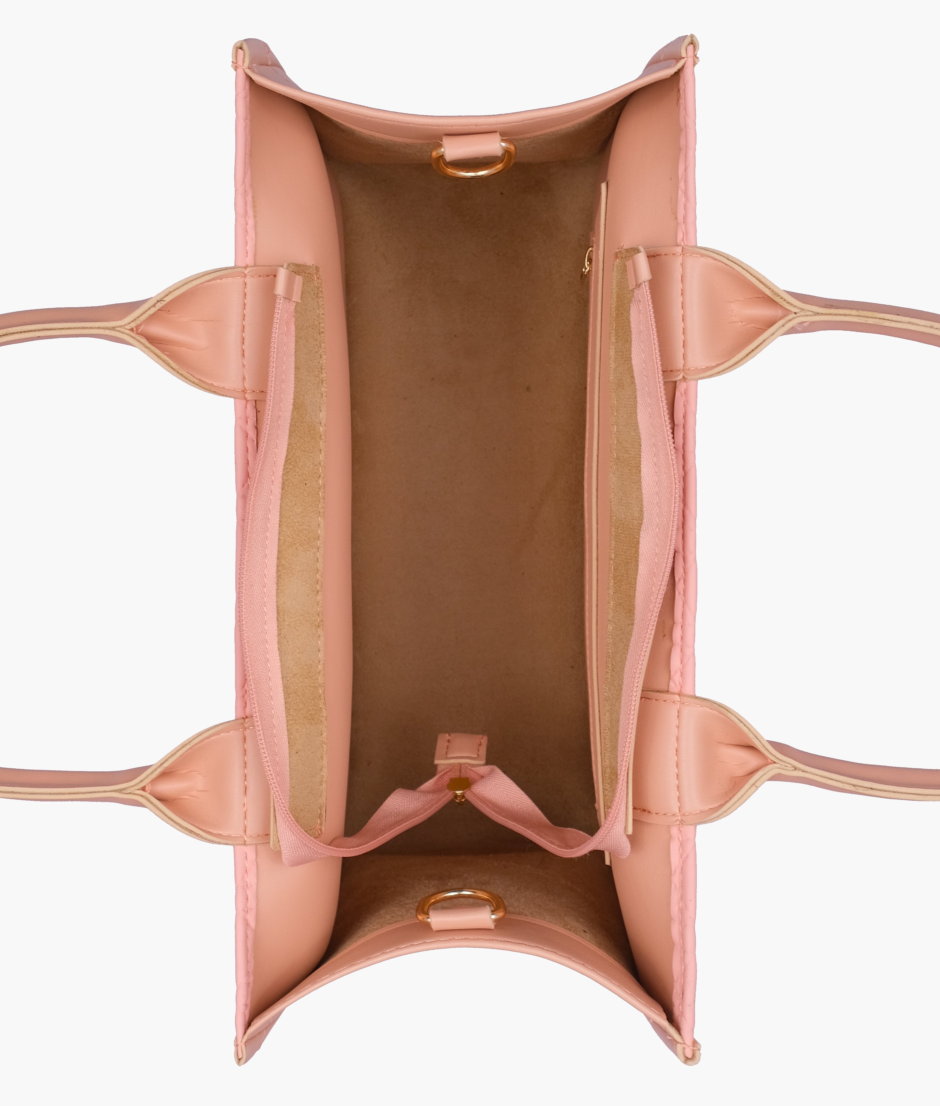 Peach box tote bag
